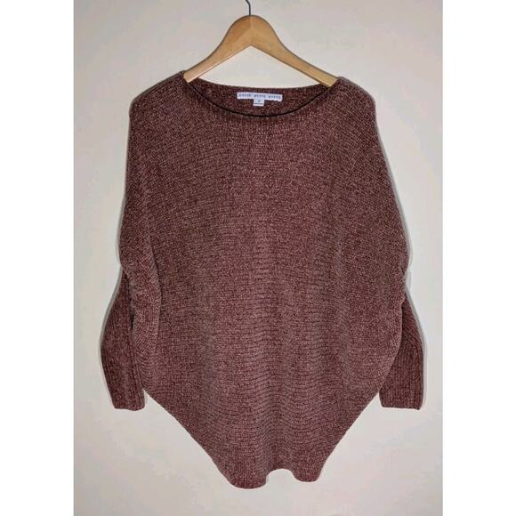 Hyfyv Chenille Wide Neck Dolman Sweater Sz S Browny Buckle Dolman Cozycore - Picture 4 of 9